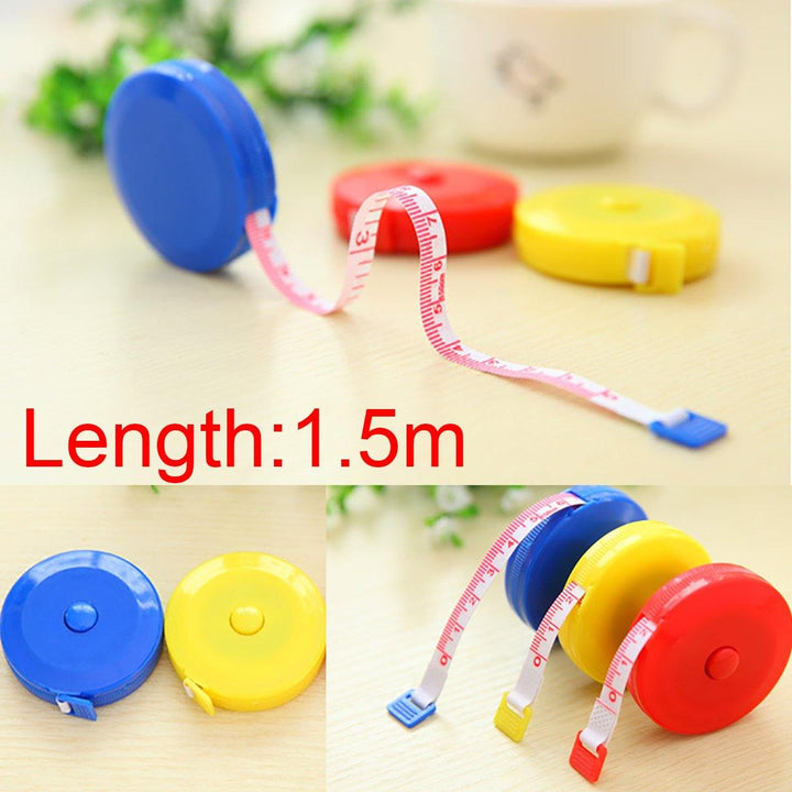 Portable 1.5M Auto Mini Retractable Ruler Measure Tape Sewing Cloth Tailor Body - MRSLM