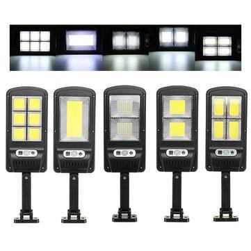 500-1000W COB LED Solar Powered Wall Street Light PIR Motion Garden Lamp Remote - MRSLM