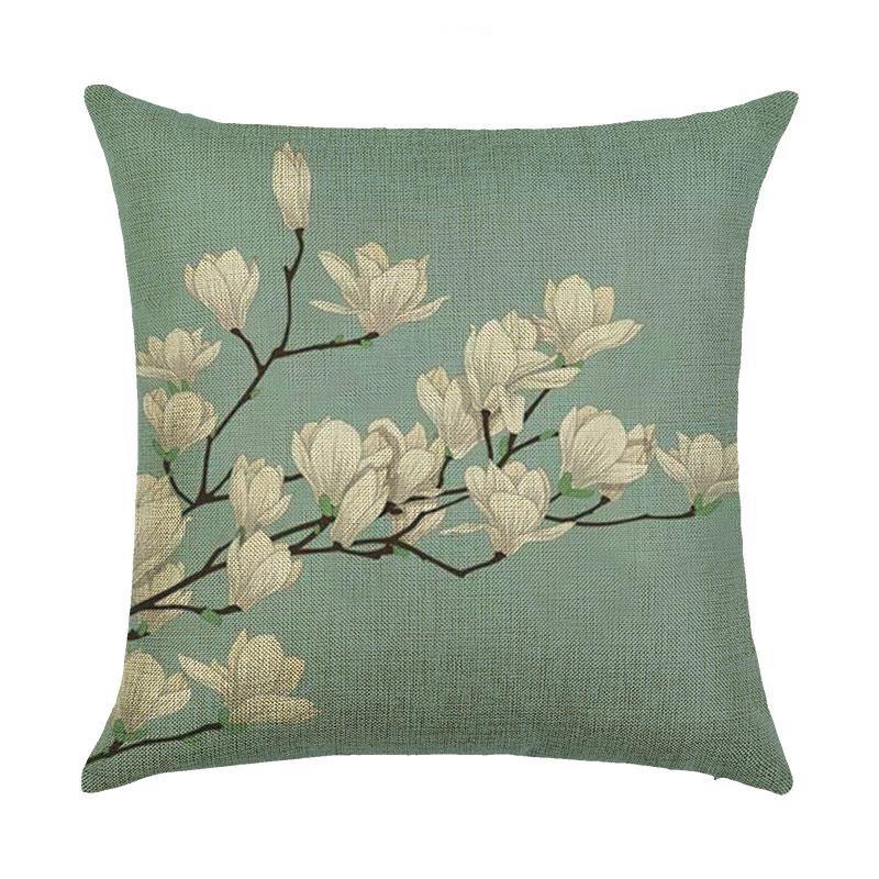 Honana 45x45cm Home Decoration Flowers and Plants Design Patterns Cotton Linen Pillow case - MRSLM