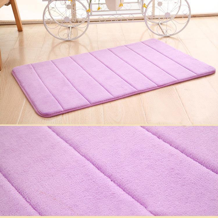 Honana WX-336 New Thickened Coral Velvet Memory Foam Slow Rising Rug Bathroom Mat Soft Non-slip Plush Floor Carpet - MRSLM