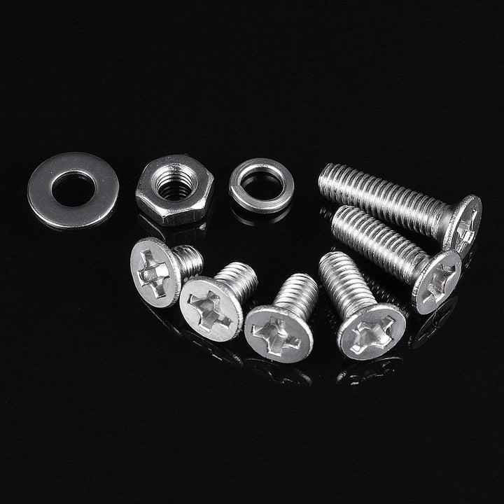 300pcs M3 304 Stainless Steel Phillips Screw Bolt & Hex Nuts Washers Assortment - MRSLM