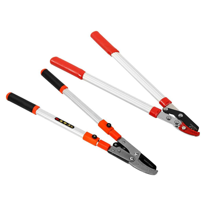 Steel No-telescopic/Telescopic Lopper Cutter Extending Ratchet Branch Shear Pruner Tool - MRSLM