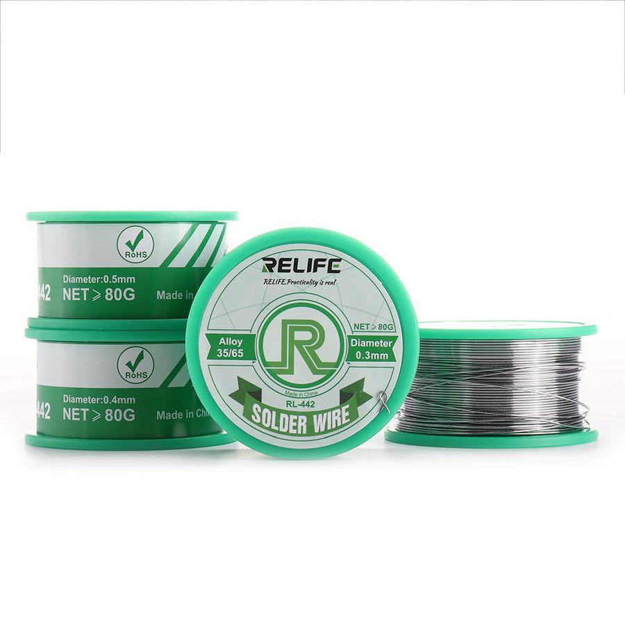 RL-442 0.3/0.4/0.5/0.6mm Active Solder Wire Rosin Core Soldering Iron Solder Line For Mobile Phone Mainboard BGA Repair - MRSLM