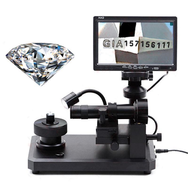 30X-110X Diamond Waistline Video Microscope Jewelry Detection Diamond Number Microscopio with 7 inch Screen - MRSLM