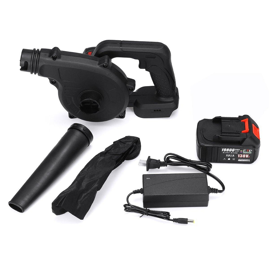 128VF 19800mAh 220V Electric Cordless Blower Stepless Speed Change Lithium Battery Sucking Dual-use Dust Computer cleaner Electric Turbo Fan - MRSLM