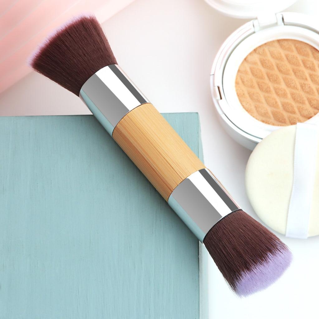 Double-Headed Bamboo Makeup Brush - MRSLM