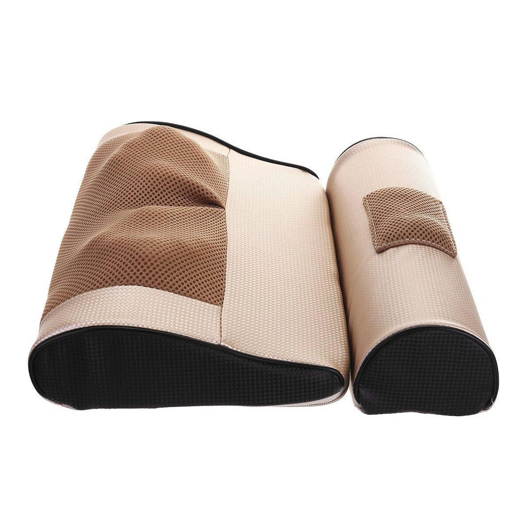 Double 8D Electric Massage Pillow Body Infrared Heating Neck Shoulder Back Pillow Massager - MRSLM