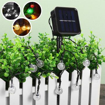 50/100/200LEDs Solar String Fairy Light Ball Lamp Garden Outdoor Waterproof Home Party Decoration - MRSLM