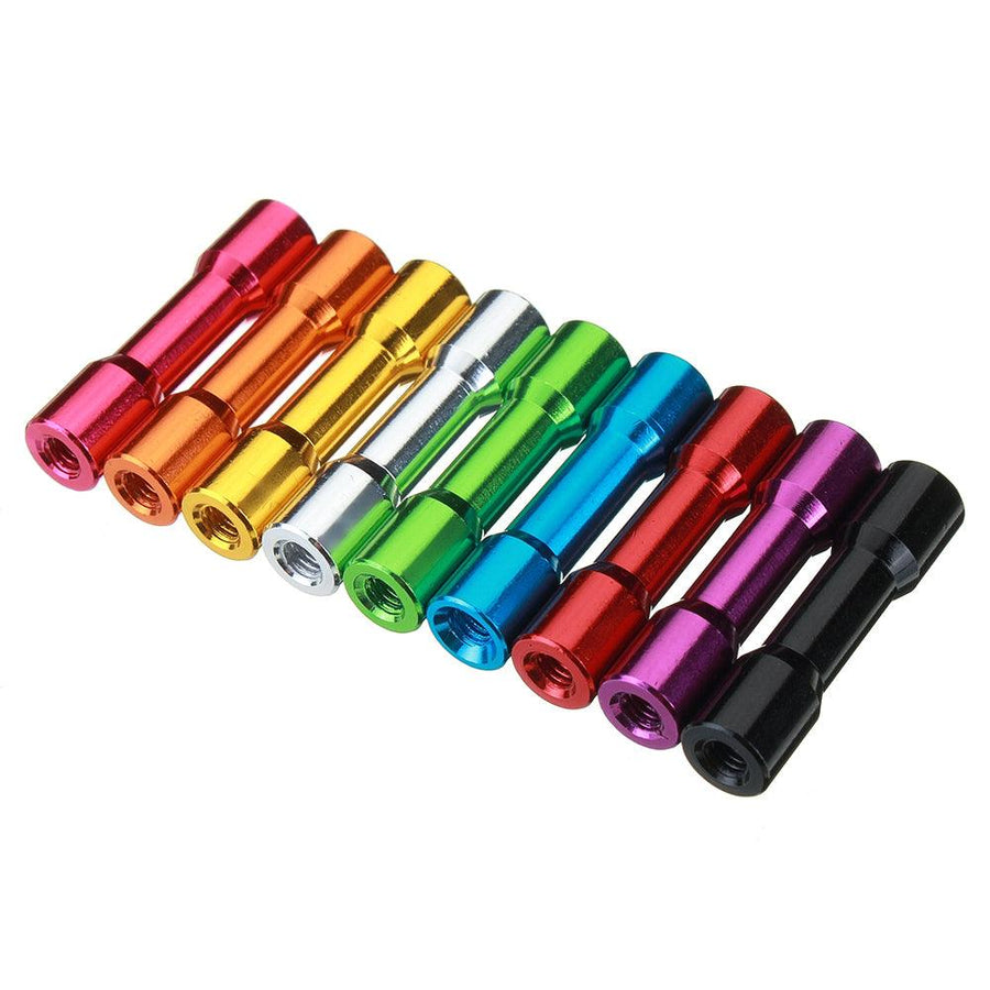 Suleve M3AS14 10Pcs M3 30mm Aluminum Alloy Standoff Spacer Round Column MultiColor Smooth Surface - MRSLM