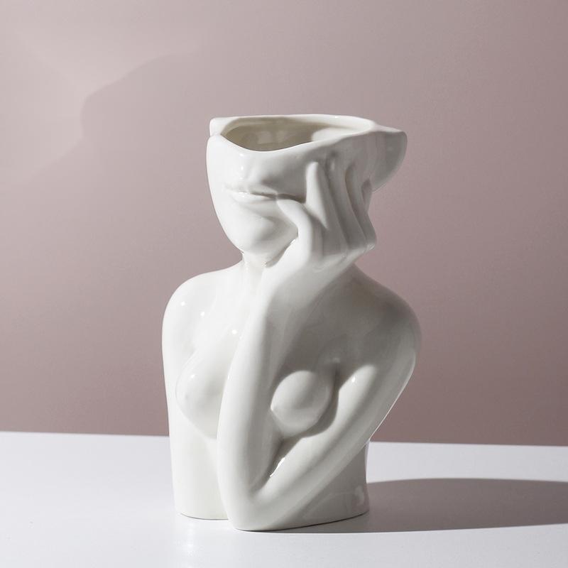 Human Body Shape Ceramic Vase - MRSLM
