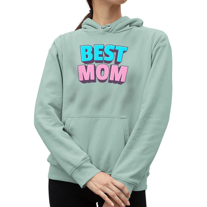 Best Mom Sponge Fleece Hoodie - Cute Hoodie - Gift Hooded Sweatshirt - MRSLM