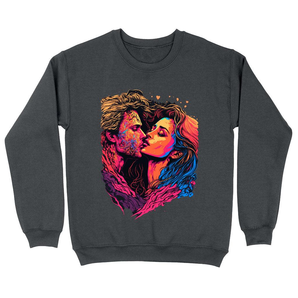 Passion Sweatshirt - Couple Print Crewneck Sweatshirt - Unique Sweatshirt - MRSLM