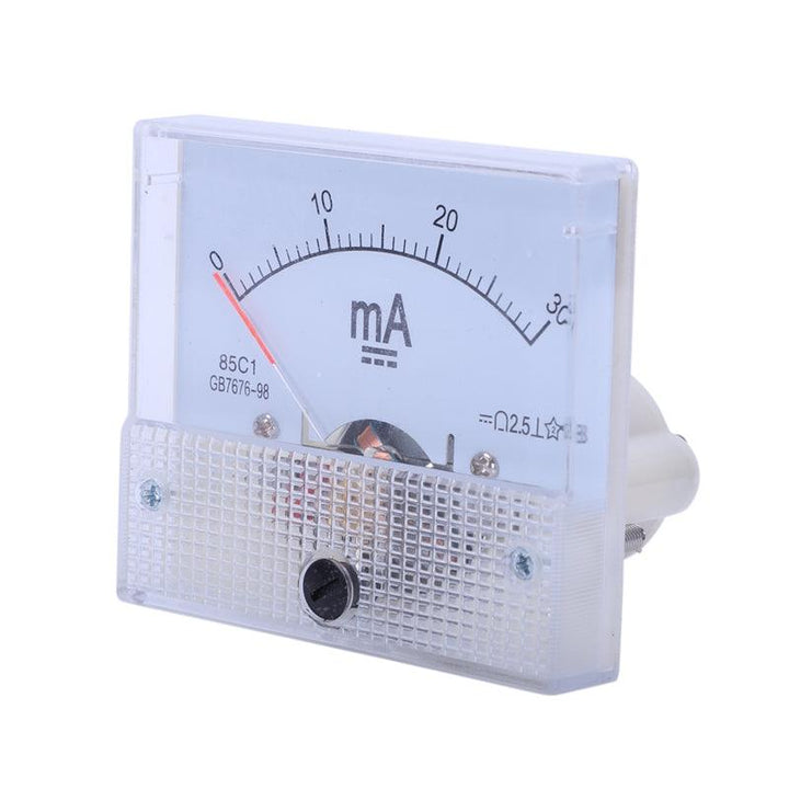 85C1 DC mA Ammeter 0-10MA 30MA 50MA 100MA Analog Current Panel Meter Ammeter - MRSLM