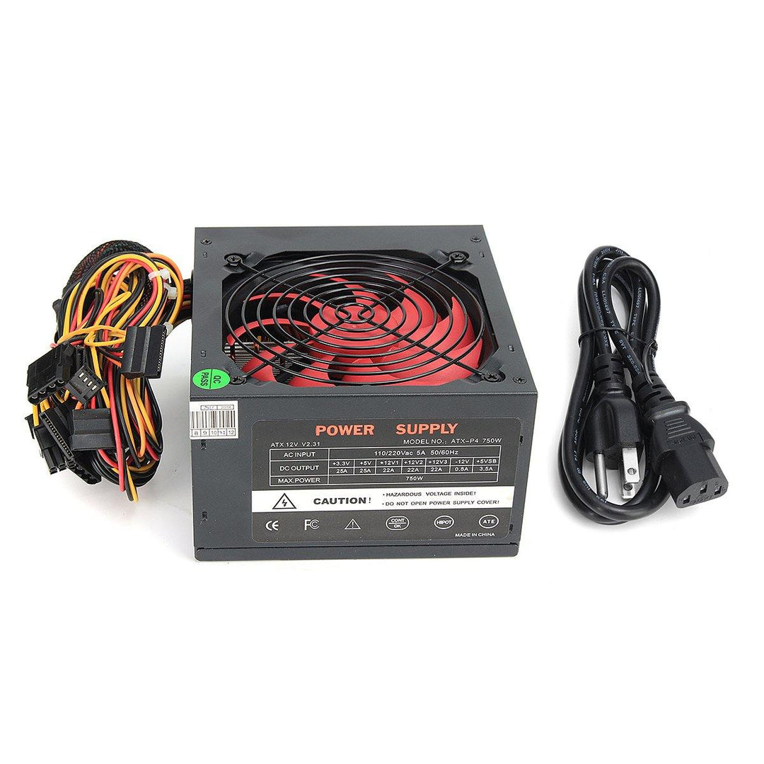 750W 110V-230V Alimentazione Power Supply ATX Alluminio 20+4PIN ATX 12V V2.3 - MRSLM