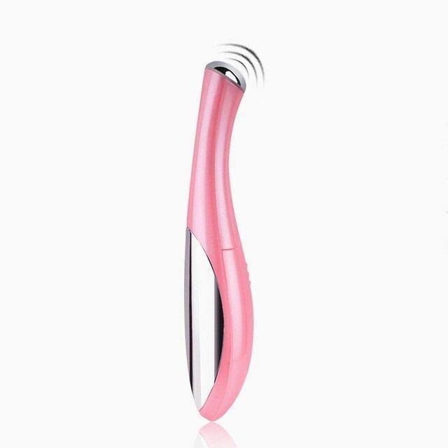 Mini Portable Electric Eye Massage Pen Device Dark Circle Facials Vibration Thin Face Magic Stick Anti Bag Pouch & Wrinkle - MRSLM