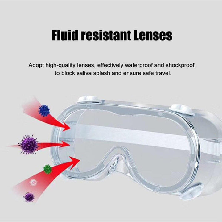 FDA CE Safety Goggles Anti Fog Dust Protective Goggles Splash-proof Glasses Lens Lab Work Eye Protection - MRSLM