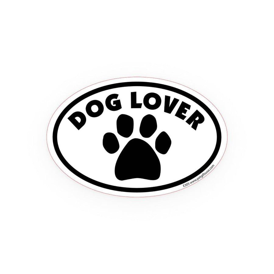 Dog Lover Oval Car Magnet - MRSLM