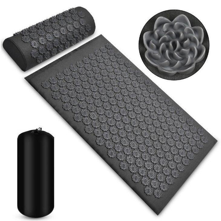 Pranamat Kuznetsov's Applicator Lotus Acupressure Massage Mat Pillow Yoga Mats Foot Neck Back Massager Shaki Mat Cushion Spike Mat - MRSLM