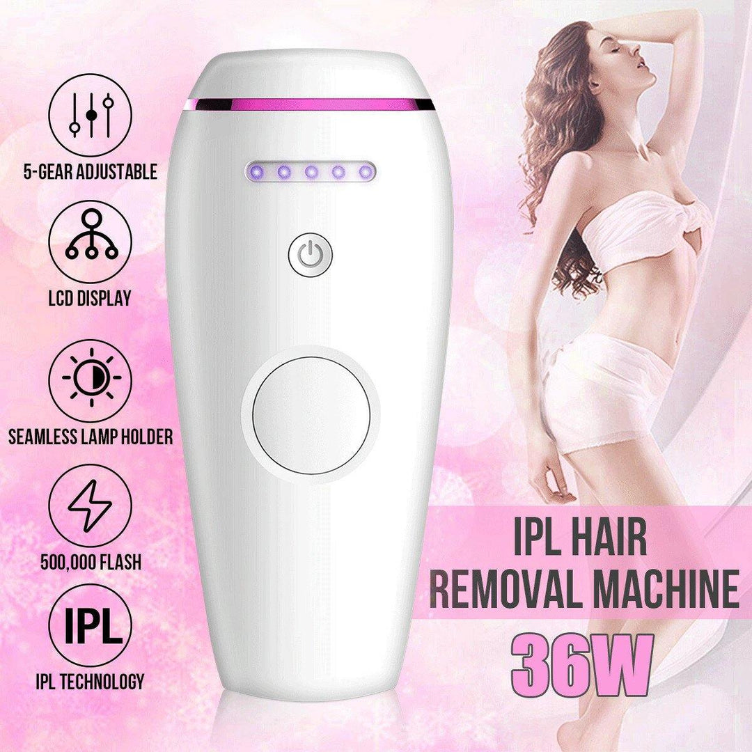 300000 Flashing IPL Painless Epilator Electric Body Hair Removal Epilator 5 Gears Energy Regulation US Plug / EU Plug Beauty Machine - MRSLM