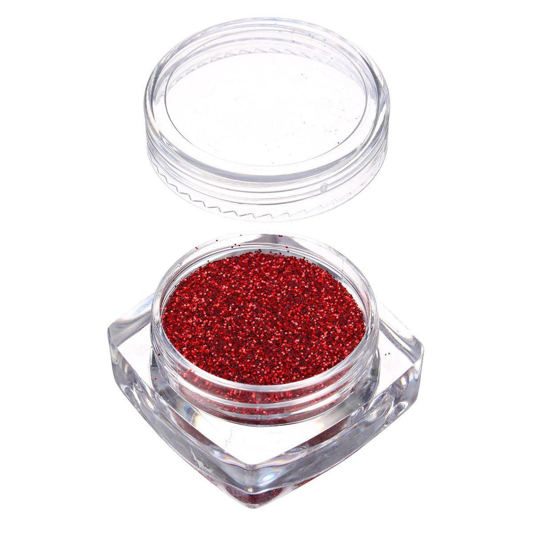 6 Colors Glitter Rainbow Nail Art Powder Shiny Magic Decoration Dust Pigment - MRSLM