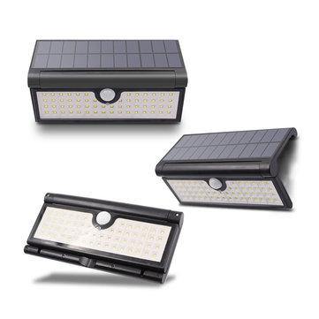 GLIME 3W 58x LED 2835600LM Light Control & Human Induction Function Folding Solar Wall Work Light - MRSLM