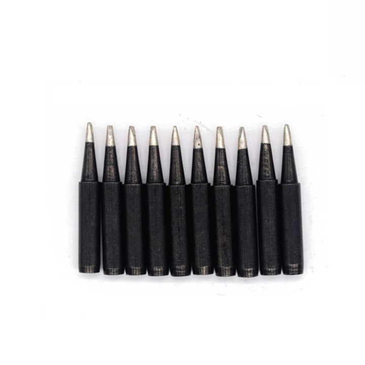 10pcs Black 936 Soldering Iron Tips 900M-T Edition Horseshoe Flat for Hakko Soldering Rework Station - MRSLM