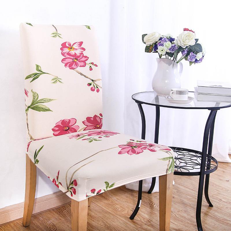 WX-PP3 Elegant Flower Elastic Stretch Chair Seat Cover Dining Room Home Wedding Decor - MRSLM