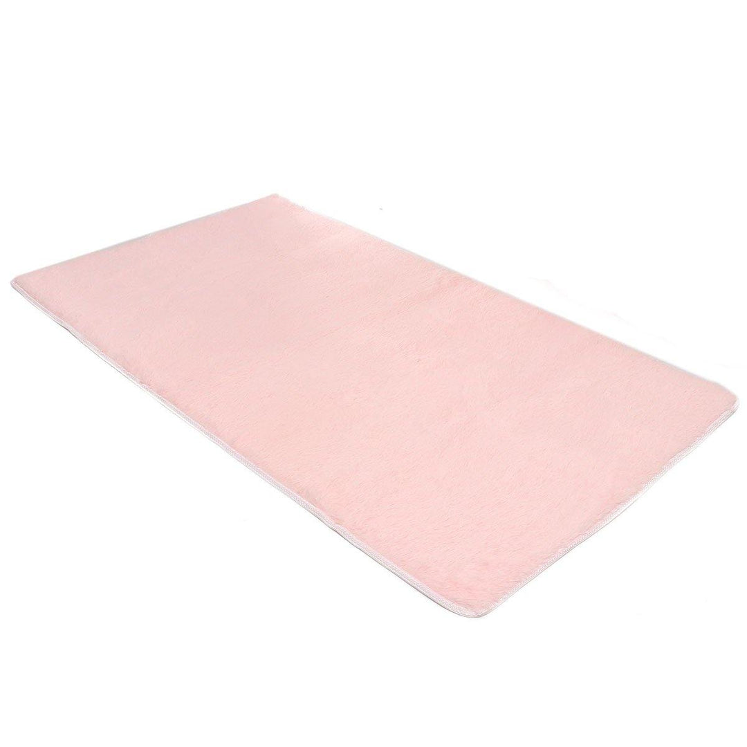 90x160cm Bedroom Short Floss Floor Carpet Mat Soft Shaggy Blanket Non Slip Living Room Rug - MRSLM