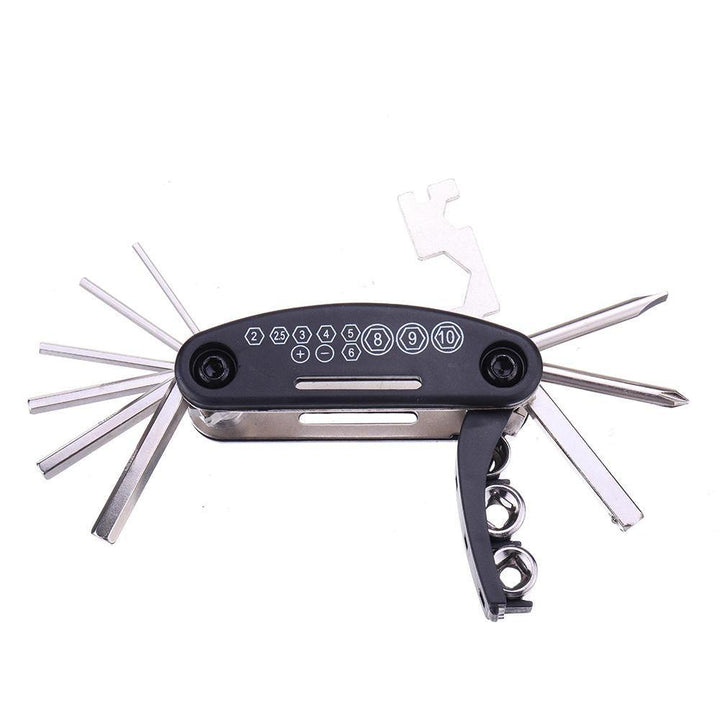 16 in 1 Multifunctional Bicycle Repair Tools Kit Hex Spoke Cycling Screwdriver Tool MTB Mountain Cycling Bike Repair Tool - MRSLM