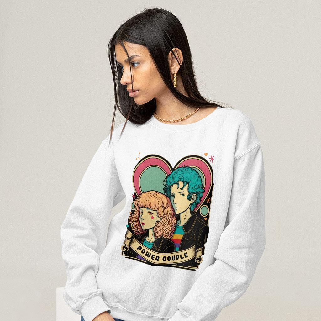 Power Couple Sweatshirt - Love Crewneck Sweatshirt - Art Sweatshirt - MRSLM