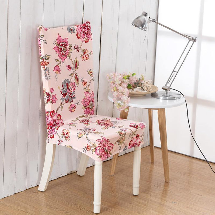 Honana WX-918 Elegant Flower Elastic Stretch Chair Seat Cover Computer Dining Room Home Wedding Decor - MRSLM