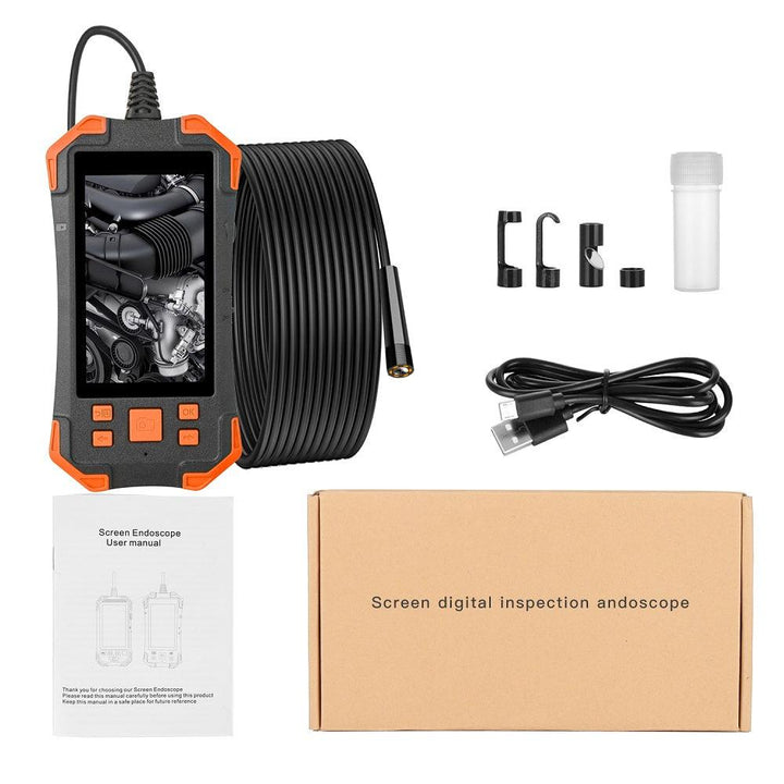 IP67 Waterproof Hard Wire 3.9mm Lens Borescope Camera 4.3 Inch IPS Industrial Ultra-Clear Pipeline with Screen Automotive Professional Industrial Borescope - MRSLM