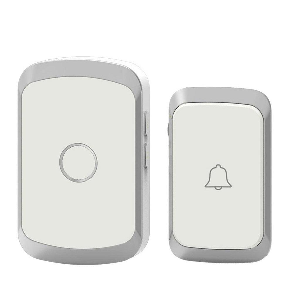 CACAZI A20 Wireless Music Doorbell Waterproof AC 110-220V 300M Remote Door Bell 2 Button 1 Receiver - MRSLM