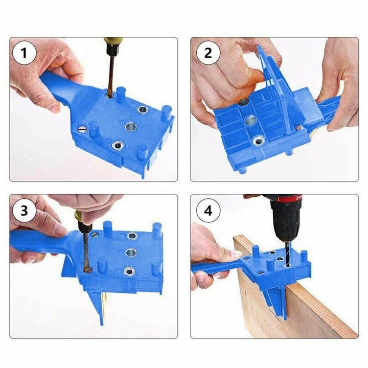 6/8/10mm Woodworking Dowel Jig Drill Guide Metal Sleeve Handheld Wood Doweling Hole Drill Guide - MRSLM