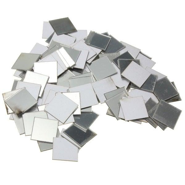 100Pcs Acrylic Art Modern 3D Mosaic Mirror DIY Wall Surface Sticker Art Decal Home Room Decor - MRSLM