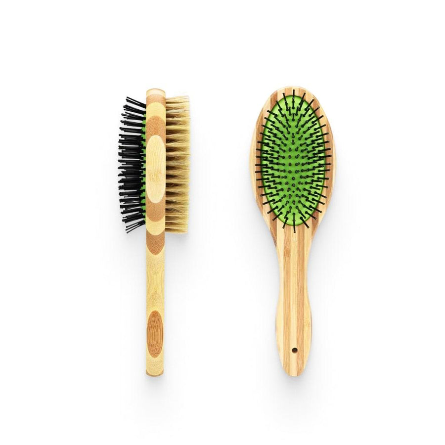 Dual Sided Bamboo Grooming Brush - MRSLM