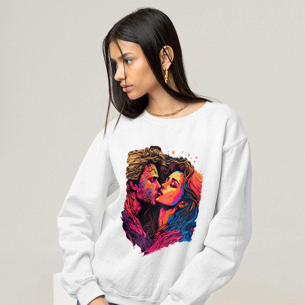 Passion Sweatshirt - Couple Print Crewneck Sweatshirt - Unique Sweatshirt - MRSLM