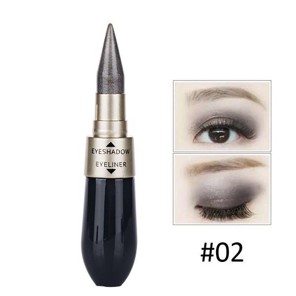 HengFang Dual-use Shimmer Eye Shadow Black Eyeliner Stick - MRSLM