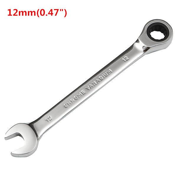 Raitool™ HT01 Chrome Vanadium Steel Metric Ratchet Spanner Gear Wrench Fixed Head 6-32mm - MRSLM