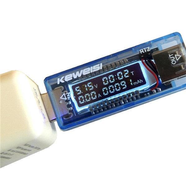 KEWEISI 4V-20V 0-3A USB Charger Power Battery Capacity Tester Voltage Current Meter - MRSLM